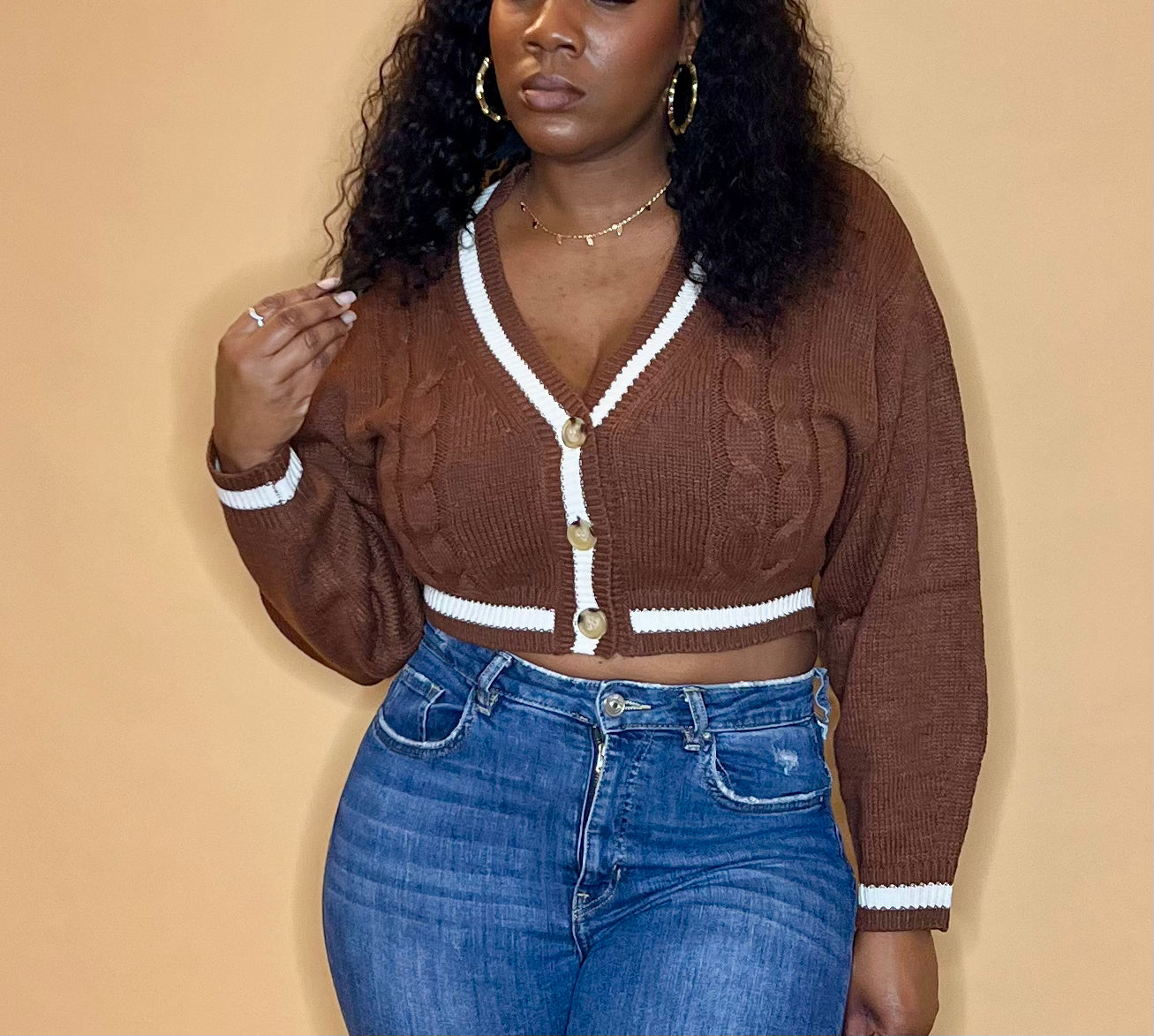 Miss Cardigan Crop Top