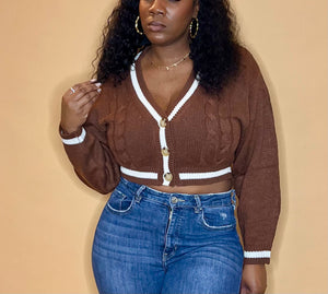 Miss Cardigan Crop Top