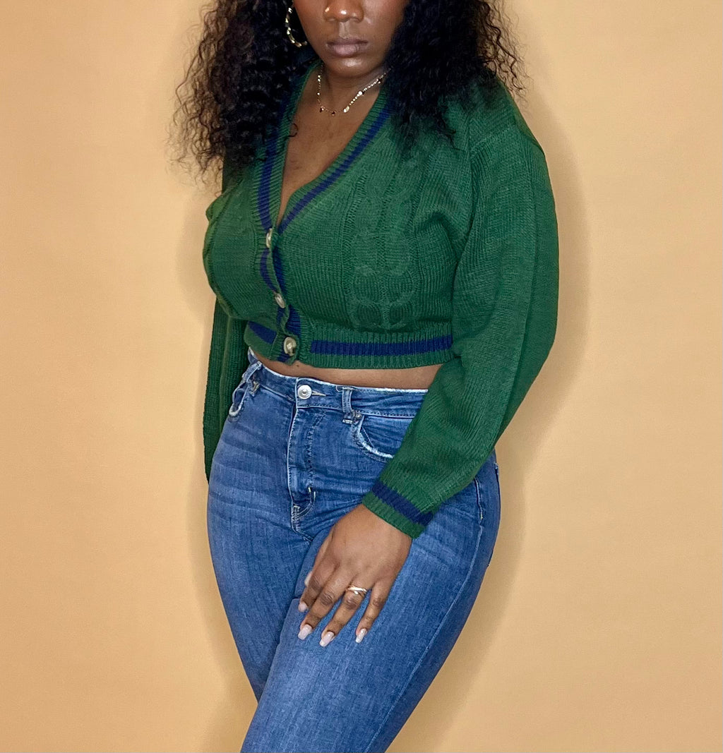 Miss Cardigan Crop Top