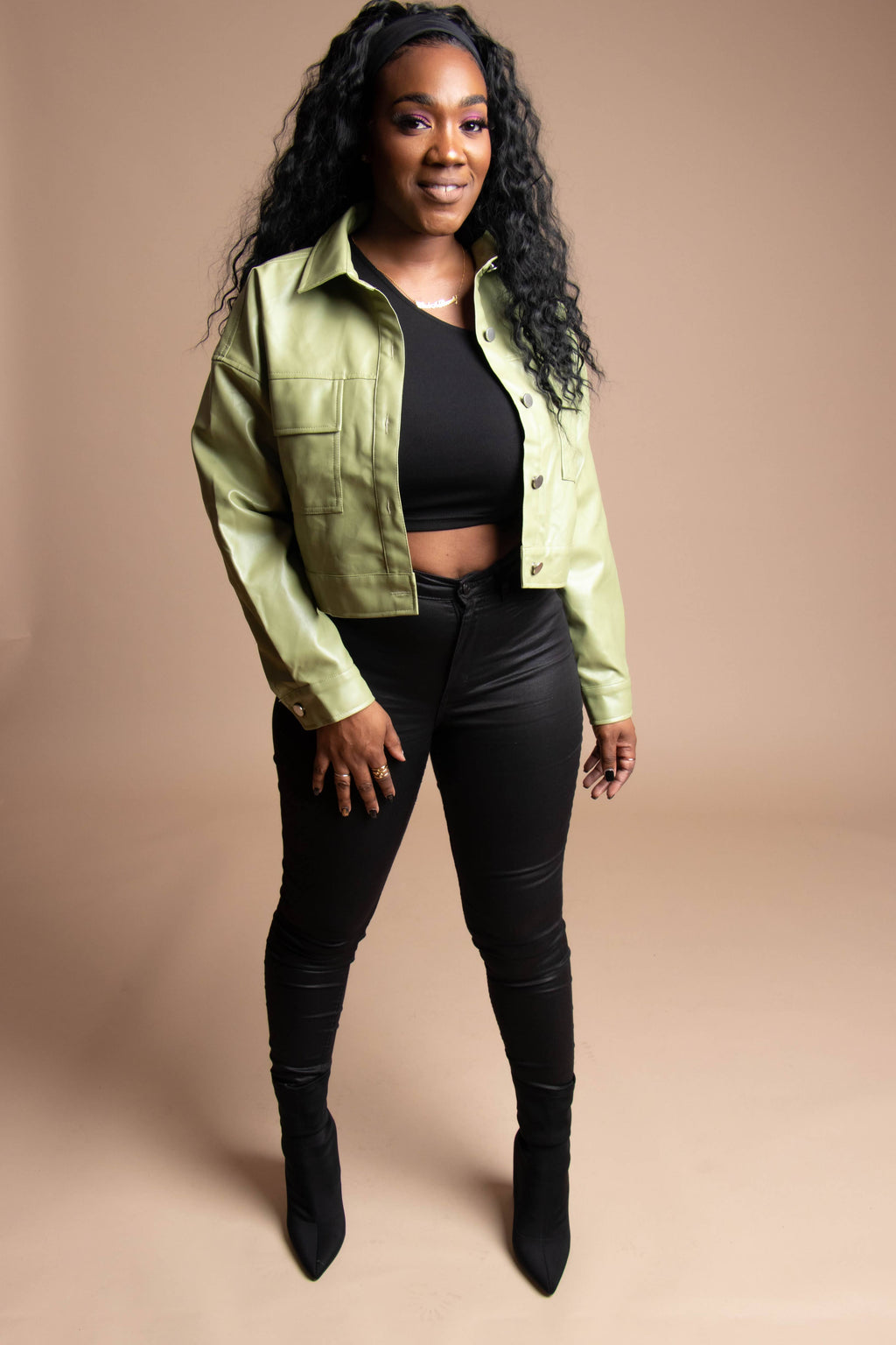 Makes Me Wonder - Faux Leather Jacket
