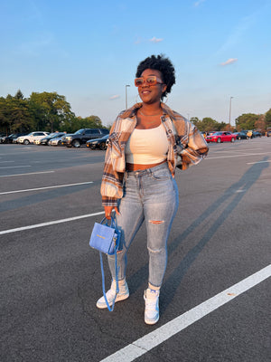 Lil Miss Plaid Top