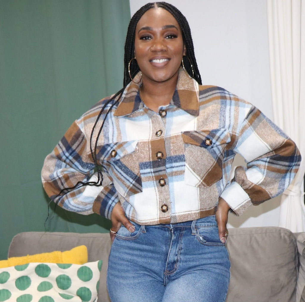 Lil Miss Plaid Top